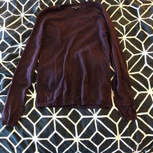 Wool and spandex purple shirt